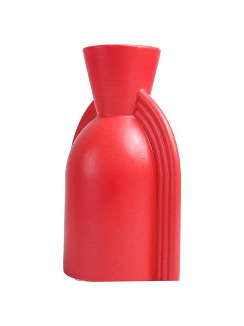 VON CASA Ceramic Red Vase