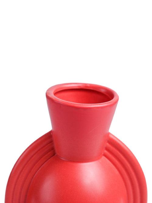 VON CASA Ceramic Red Vase