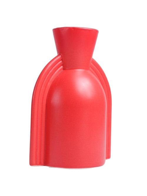 VON CASA Ceramic Red Vase