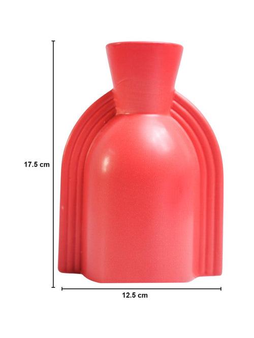 VON CASA Ceramic Red Vase