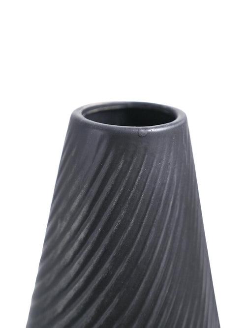 VON CASA Ceramic Black Vase