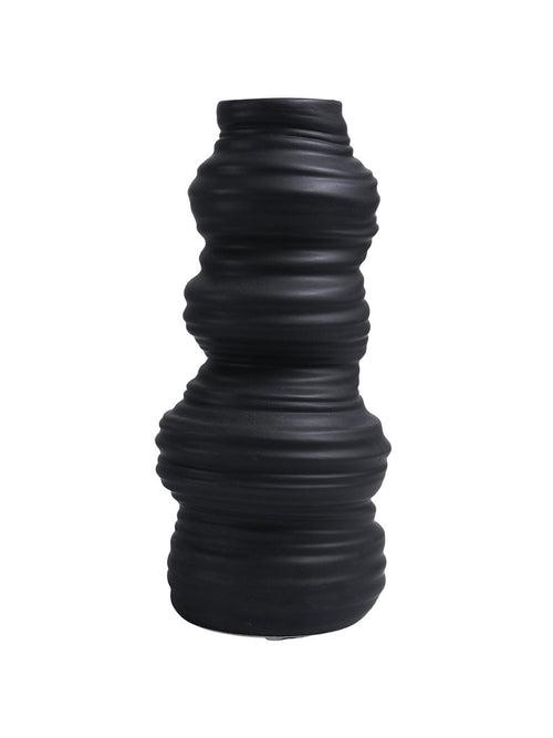 VON CASA Ceramic Black Vase