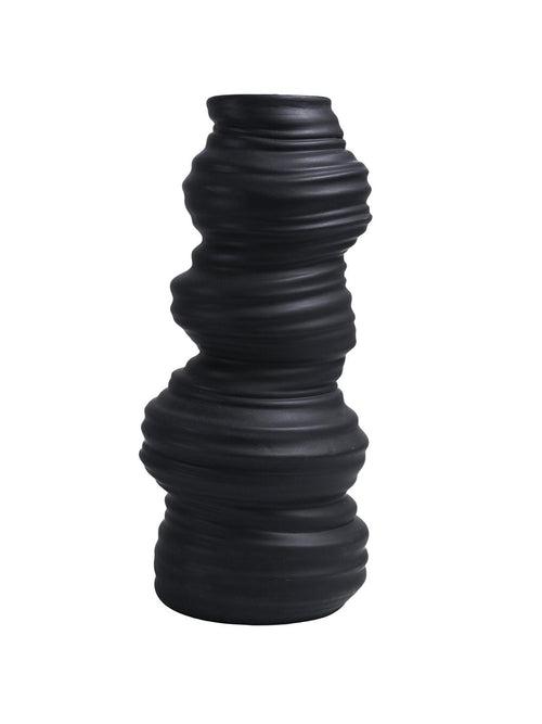 VON CASA Ceramic Black Vase