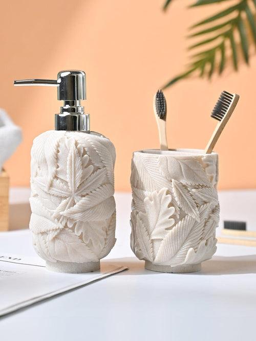 VON CASA Off White Bathroom - Set Of 2