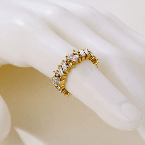 18KT Gold Plated Galaxy CZ Ring