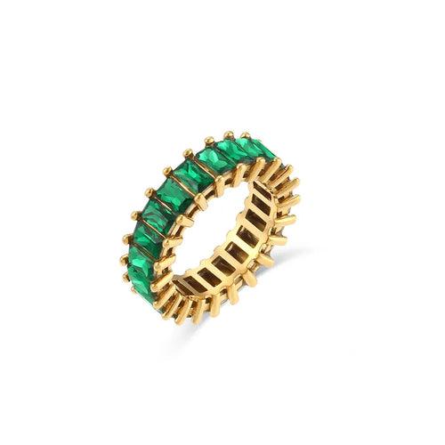 18KT Gold Plated Naira CZ Ring