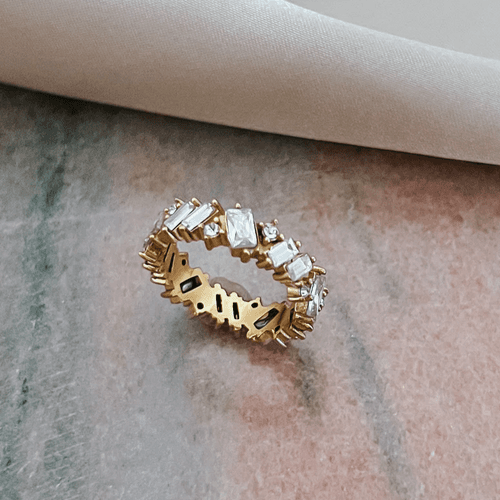 18KT Gold Plated Galaxy CZ Ring