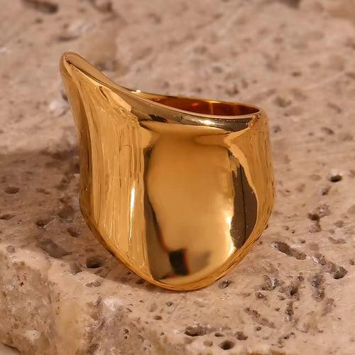 18KT Gold Plated Saturn Ring