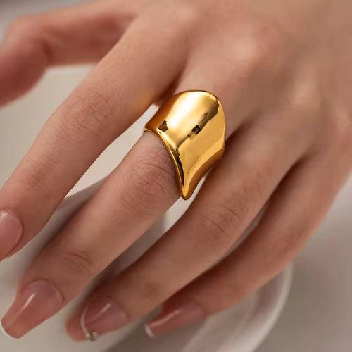 18KT Gold Plated Saturn Ring