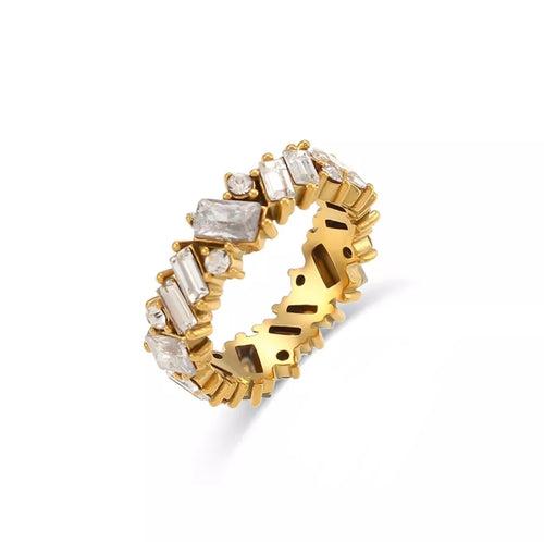 18KT Gold Plated Galaxy CZ Ring