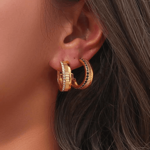 18KT Gold Plated Elsa CZ Earrings