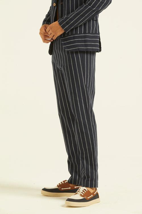 Blue/White Stripe Suit