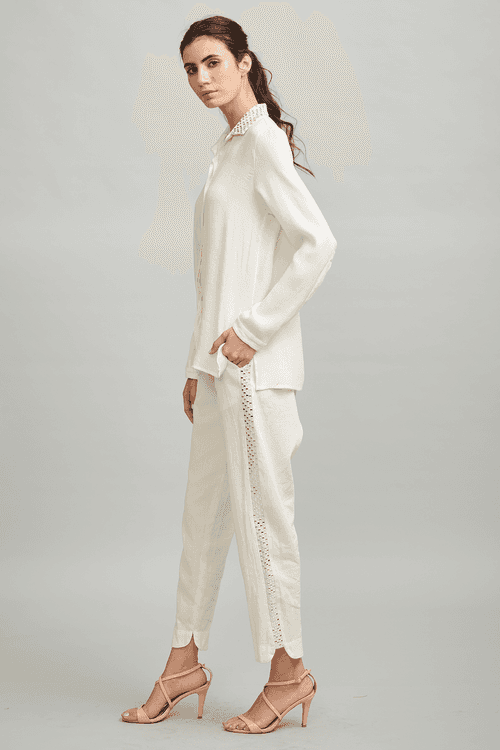 Mirror Embroidered Pant