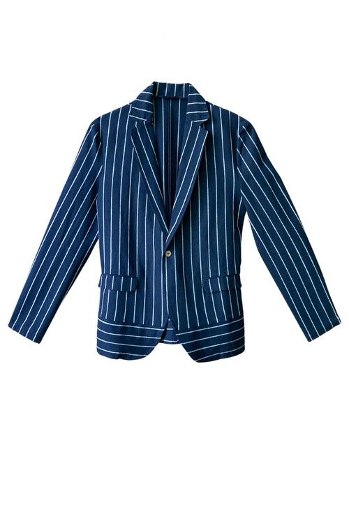 Blue/White Stripe Suit