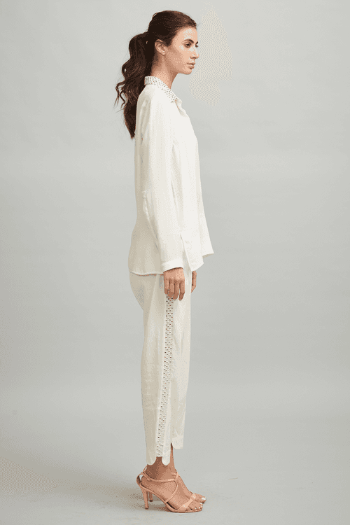 Mirror Embroidered Pant