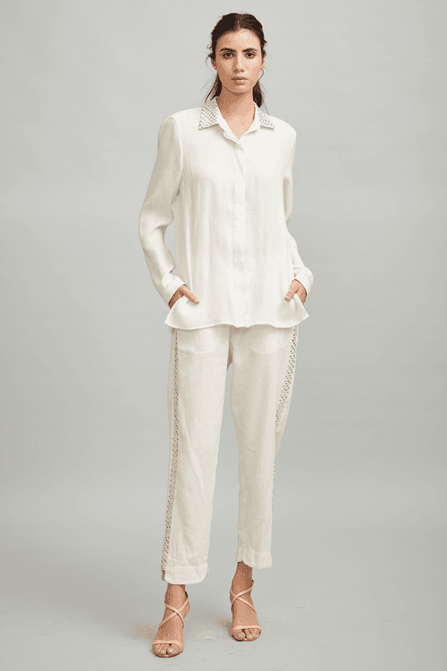 Mirror Embroidered Pant