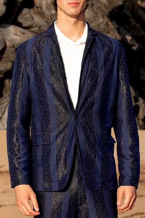 Blue Lace Suit