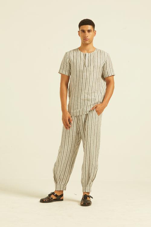 Linen Stripe Set