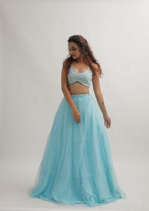 FLOATING CAVALIER LEHENGA