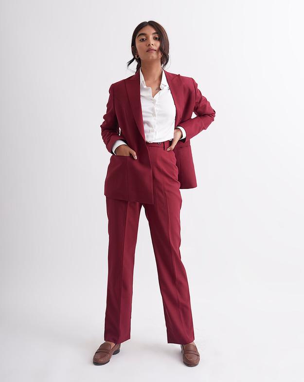 DAHLIA MAROON SUIT