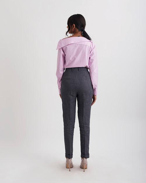 Lead Lady Grey Stripe Pants