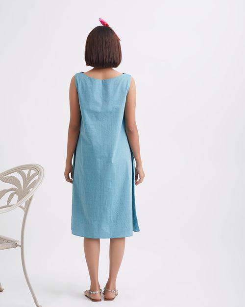 Let Loose Midi Boat Neck Dress