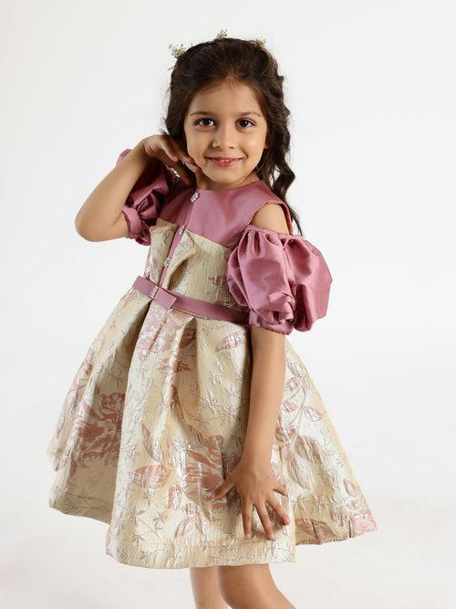 Janyas Closet Ellie Mauve Flower Girl Dress