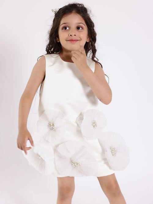 Janyas Closet White Blessing Bloom Christening Dress