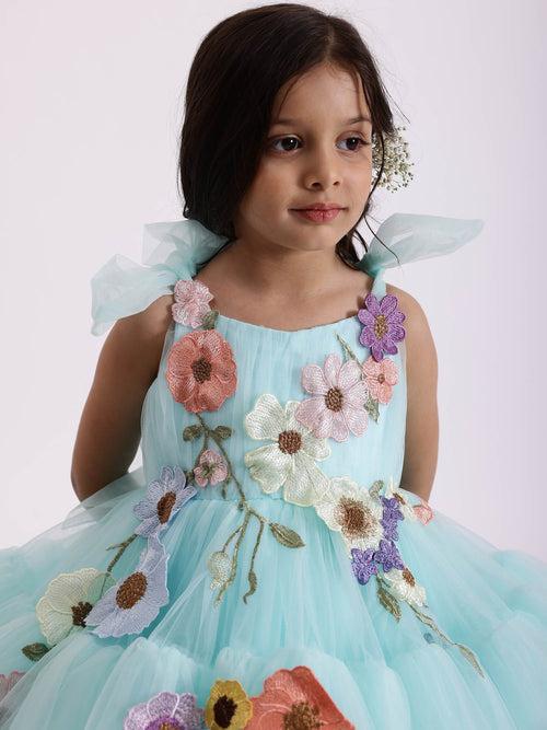 JANYAS CLOSET Blue Detachable Kayo Princess Party Dress