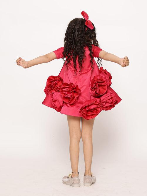 JANYAS CLOSET Blooming Fuchsia Pink Fantasy Dress