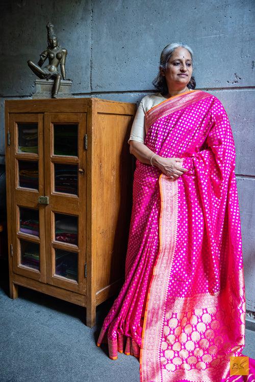 MAANASA Banarasi Katan Silk Handwoven Saree
