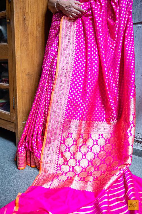 MAANASA Banarasi Katan Silk Handwoven Saree