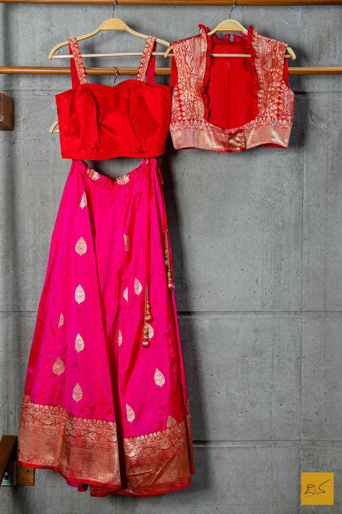 SHREEKAREE Banarasi Katan Silk Lehenga Choli