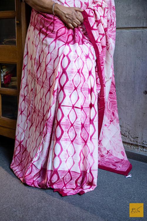 Ambika Rayon Shibori Handmade Saree