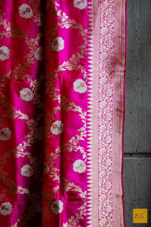 Kriya Banarasi Katan Silk Handwoven Dupatta