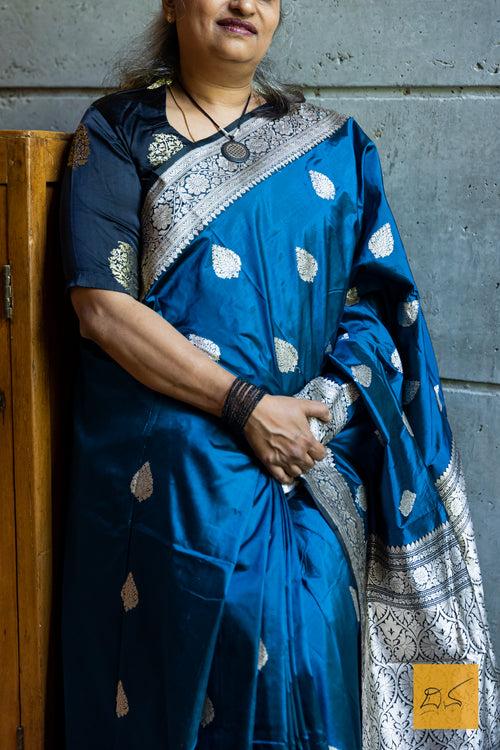 Narayani Banarasi Katan Silk Handwoven Saree