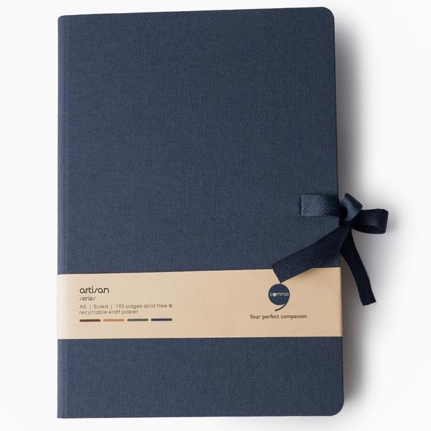 Artisan Ruled Kraft paper A5 Navy Blue