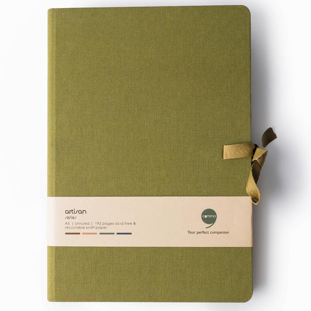 Artisan Unruled Kraft paper A5 Green