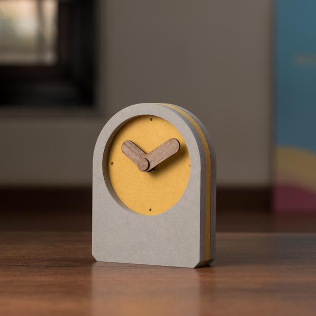 Haze Table Clock - Yellow