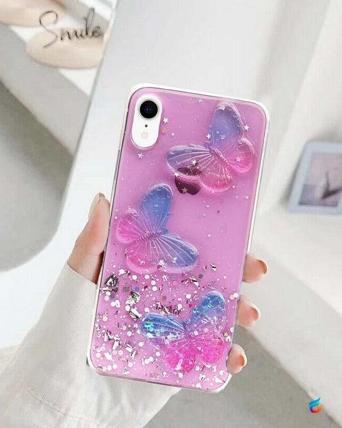 Cute Butterfly Bling Glitter Case for iPhone 7