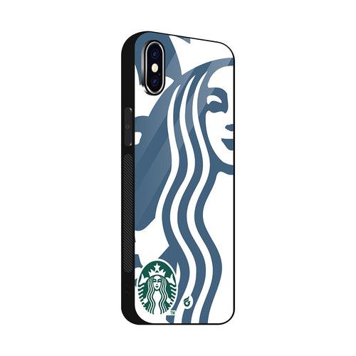 Starbucks Logo Printed Case (Non Transparent - Glass)