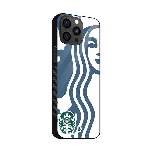 Starbucks Logo Printed Case (Non Transparent - Glass)