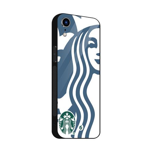 Starbucks Logo Printed Case (Non Transparent - Glass)