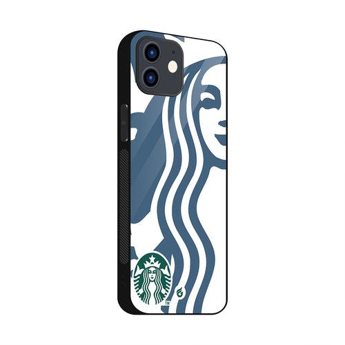 Starbucks Logo Printed Case (Non Transparent - Glass)