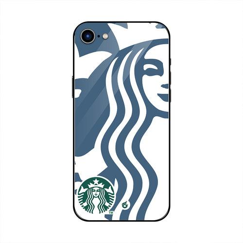 Starbucks Logo Printed Case (Non Transparent - Glass)