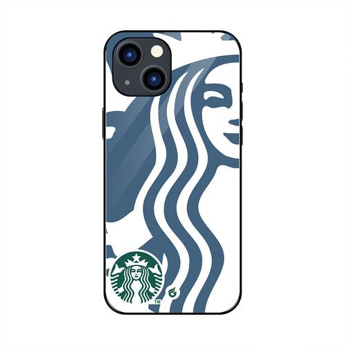 Starbucks Logo Printed Case (Non Transparent - Glass)