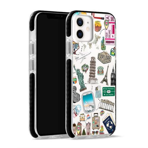 Travel around the world iPhone case