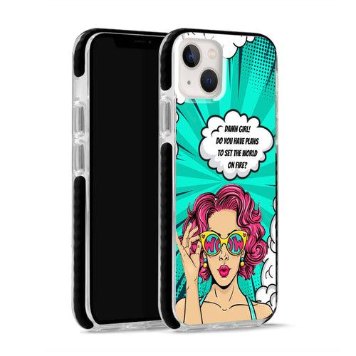 Set the world on fire Retro Pop Art 1.4 iPhone Case