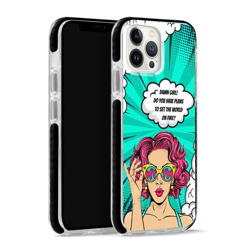 Set the world on fire Retro Pop Art 1.4 iPhone Case