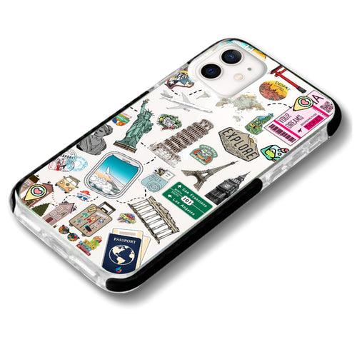 Travel around the world iPhone case